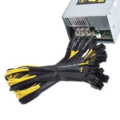 2000W 12V 166A Power Supply 220-240V Input 10x6Pin Efficiency Multi-GPU