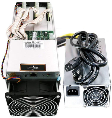 1350W Second Hand Miner Bitmain Antminer S9J 14-14.5TH With PSU