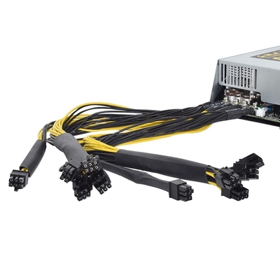 2000W 12V 166A Power Supply 220-240V Input 10x6Pin Efficiency Multi-GPU