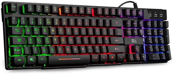 Rii RK100+ Office Keyboard Black Colour